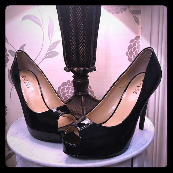 Guess Shoes - 3 for 25 Guess platform heels 8.5. Patent leather